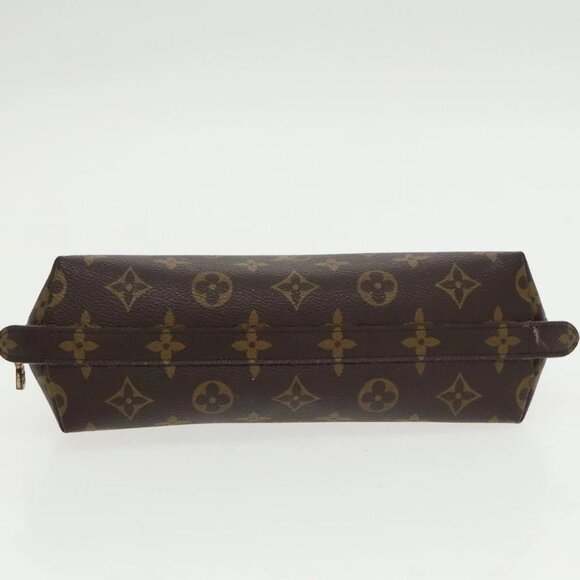 LOUIS VUITTON Monogram Trousse Demi Ronde Cosmetic Pouch M47520 LV Auth 100605 - Picture 7 of 16